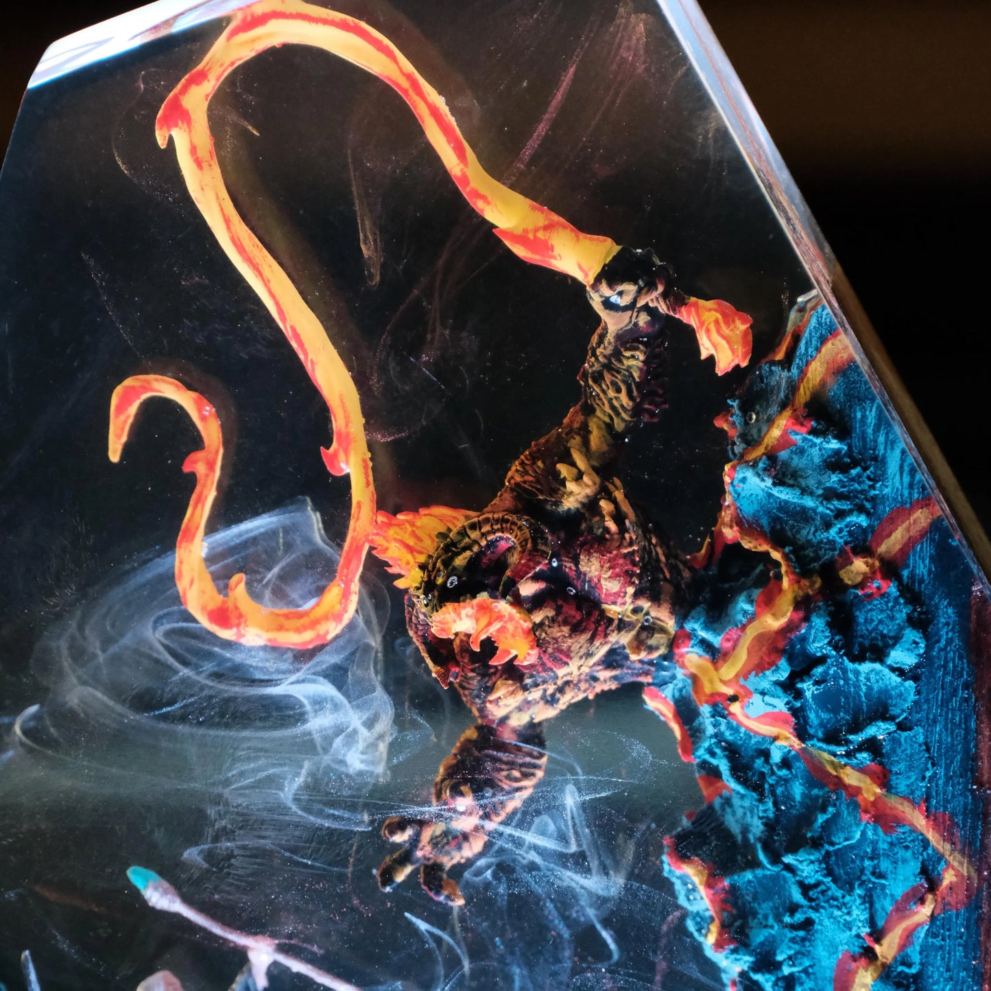 Gandalf and Balrog Resin Lamp