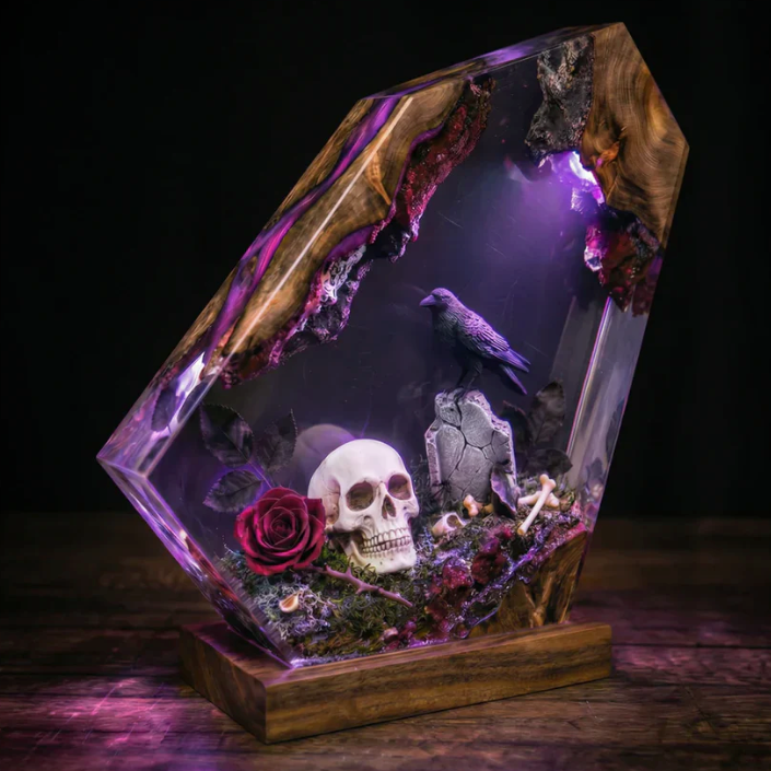 Goth Resin Lamps