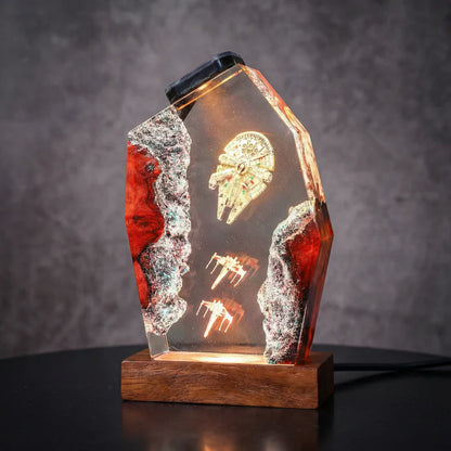 Galactic Falcon Resin Lamp