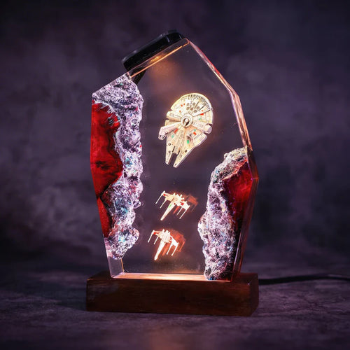 Galactic Falcon Resin Lamp