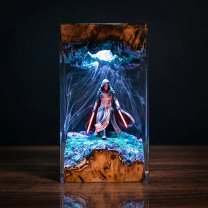 Fallen Knight Resin Lamp